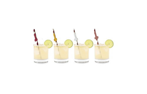 Glitterati - Penis Party Cocktail Rietjes