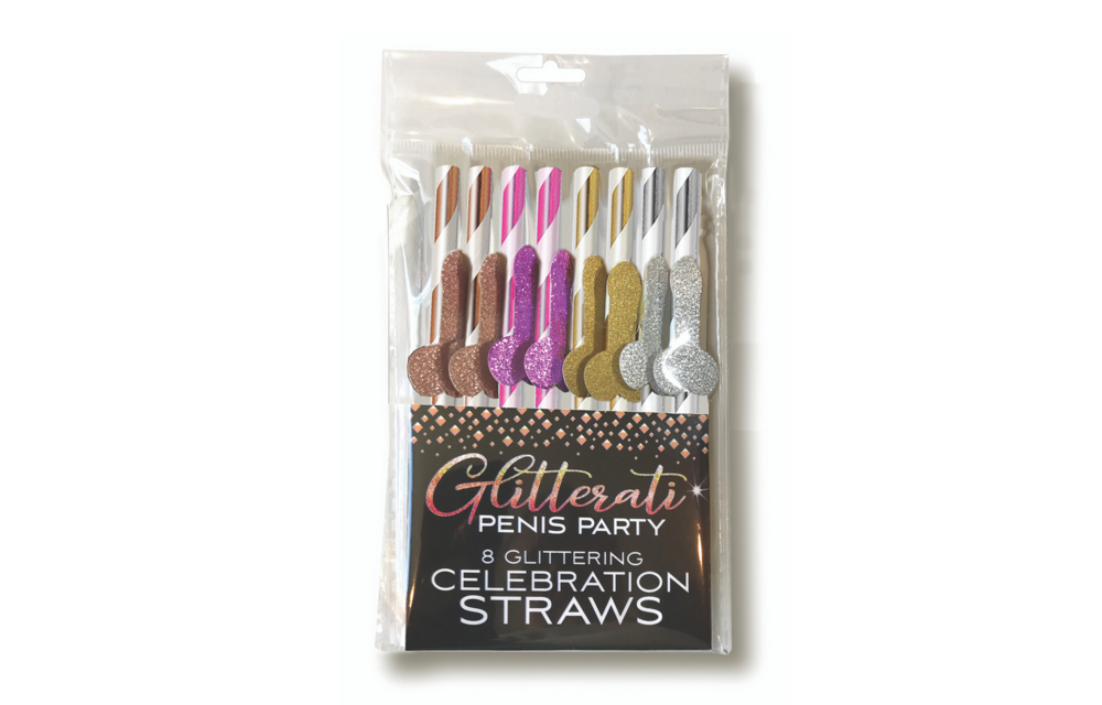 Glitterati Penis Party Strohhalme – Luxuriöse Junggesellenparty