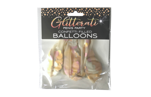 Glitterati - Penis Confetti Ballonnen