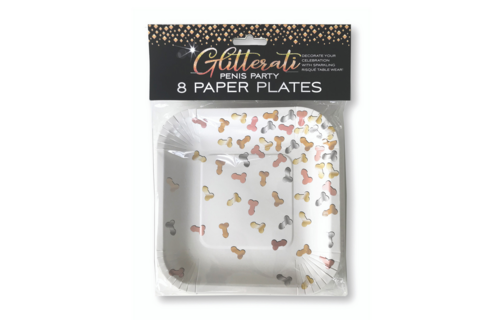 Glitterati - Penis Party Plates