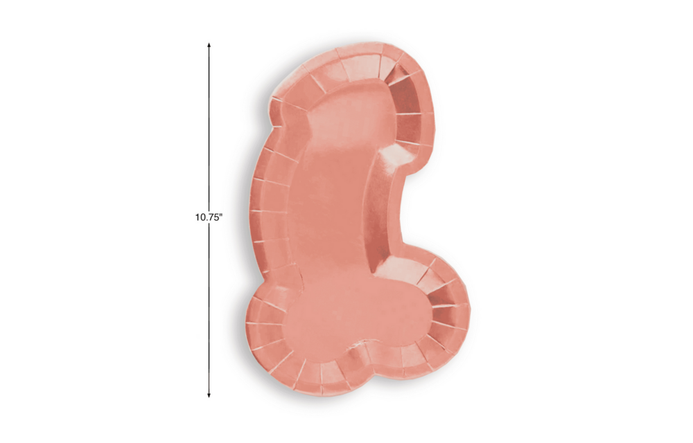 Glitterati - Penis - 8 Plates - Rose Gold