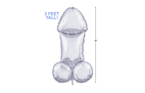 Glitterati - Disco Penis 3ft Mylar Balloons