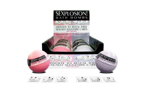 SEXplosion! Bath Bombs - 6 Scents & 3 Suggestive Cards