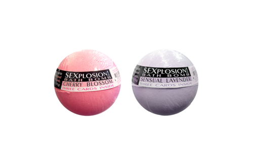 SEXplosion! Bath Bombs - 6 Scents & 3 Suggestive Cards