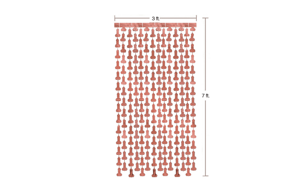 Glitterati - Penis Foil Curtain - Set of 2