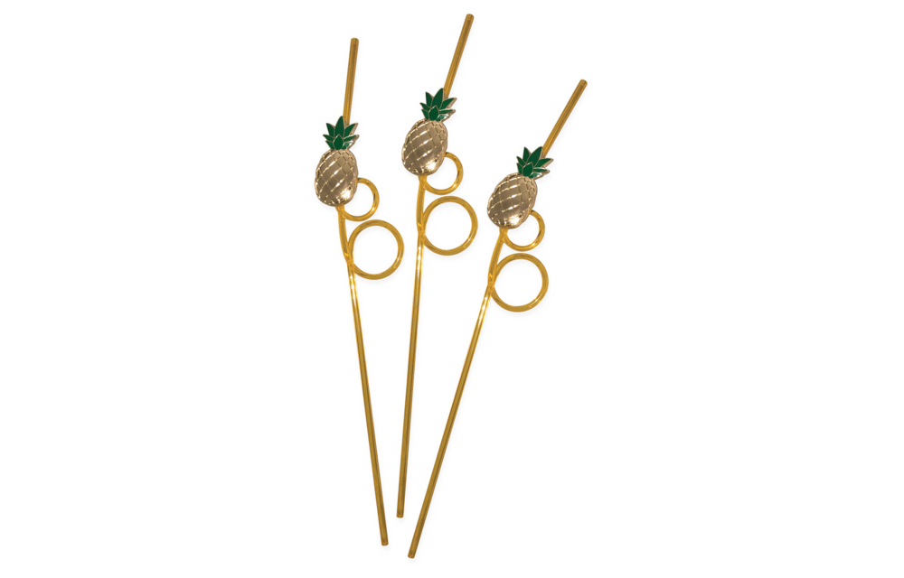 Tropical Pineapple Drinking Straw | Stylish & Reusable