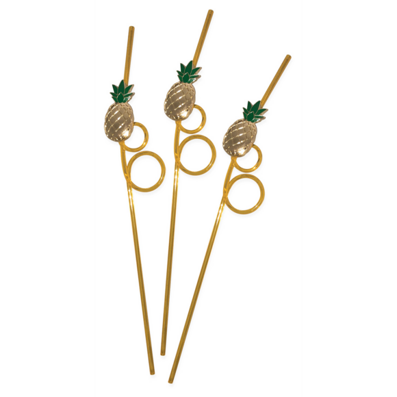 Tropisch Drinkrietje Ananas | Stijlvol & Herbruikbaar