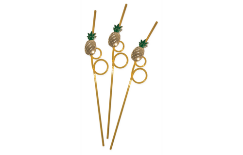 Tropical Pineapple Drinking Straw | Stylish & Reusable