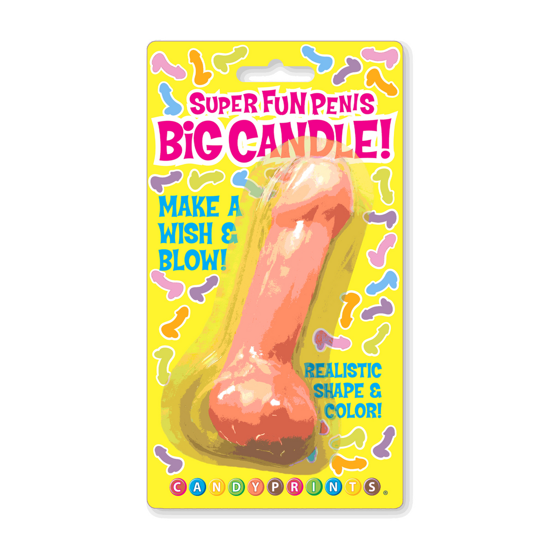 Super Fun Large Penis Candle Pink – Funny Party Decoration