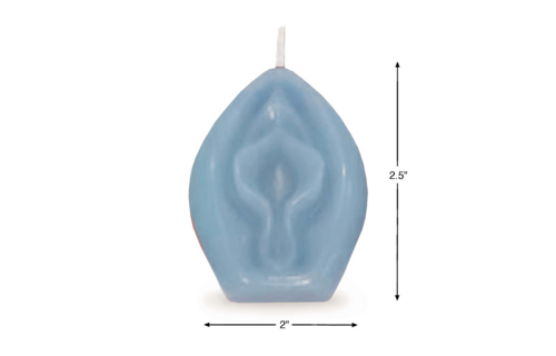 Eden's Vanille-Vagina-Kerze Blau – 12 Stunden einzigartige Entspannung