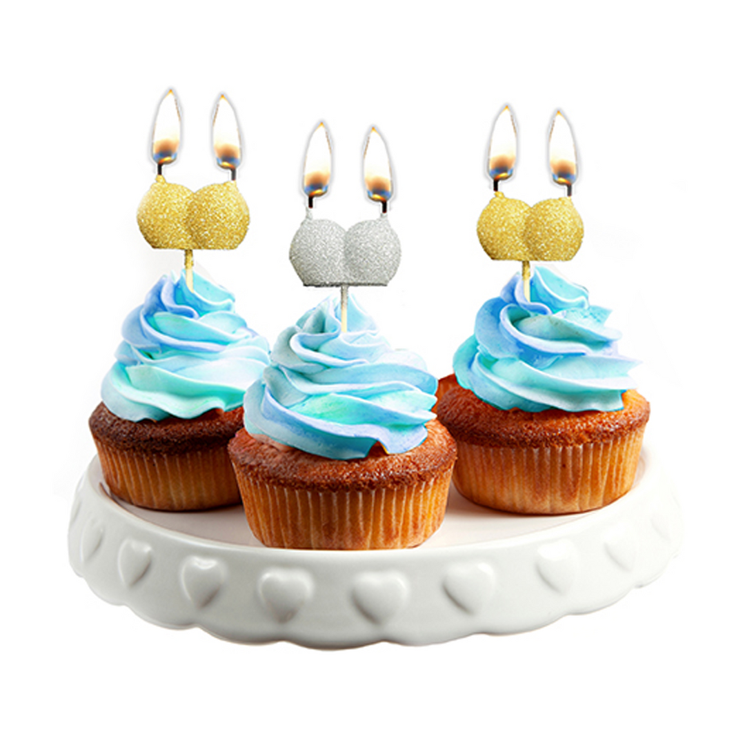 Glitterati Boobie Kaarsenset – Speels & Elegant Feestlicht