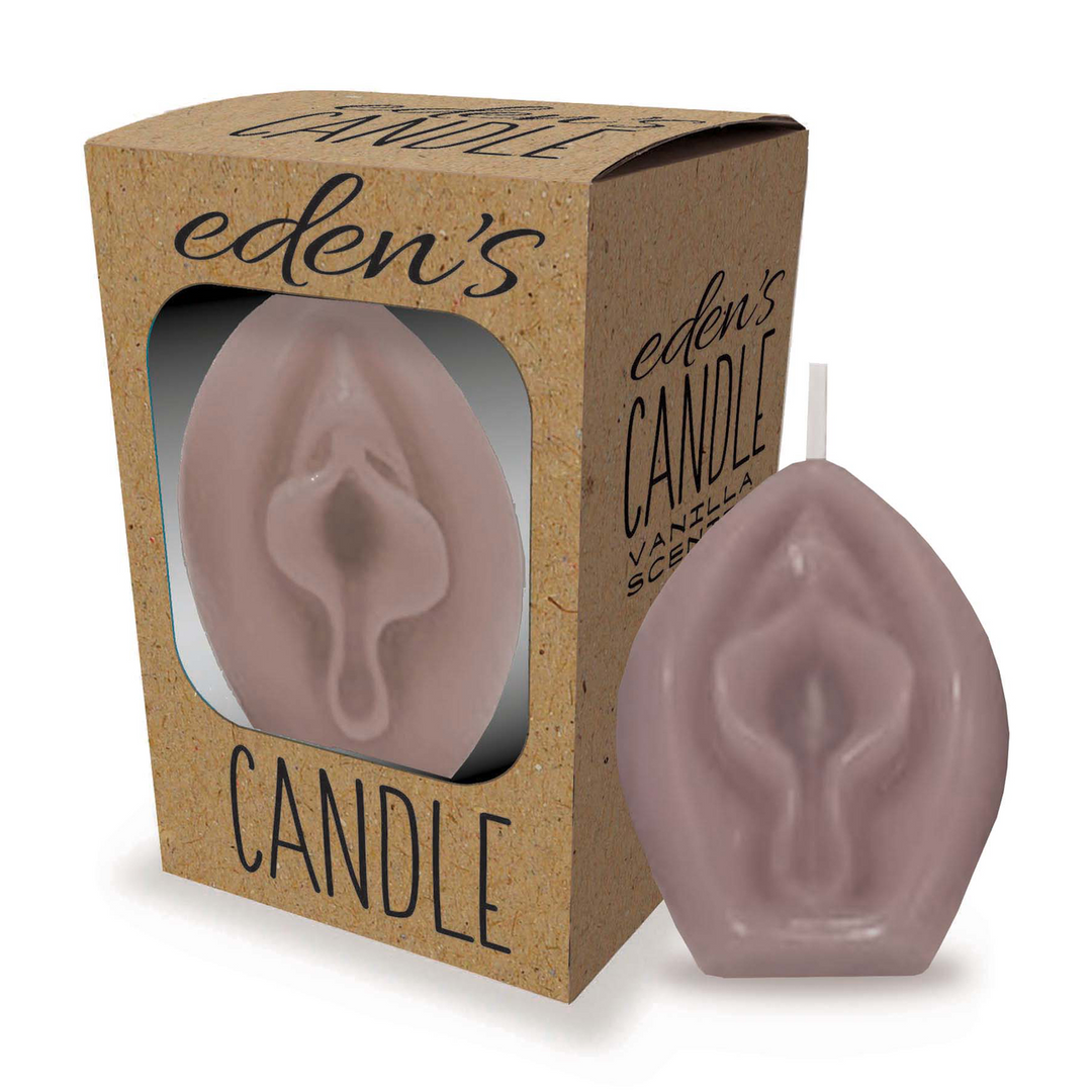 Eden's Candle Taupe Vanillegeur | Unieke Kaarsen Design