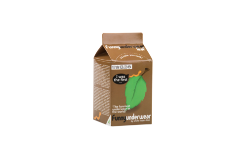 Grappig Ondergoed Blad – Comfort & Humor in Zwarte Shorts