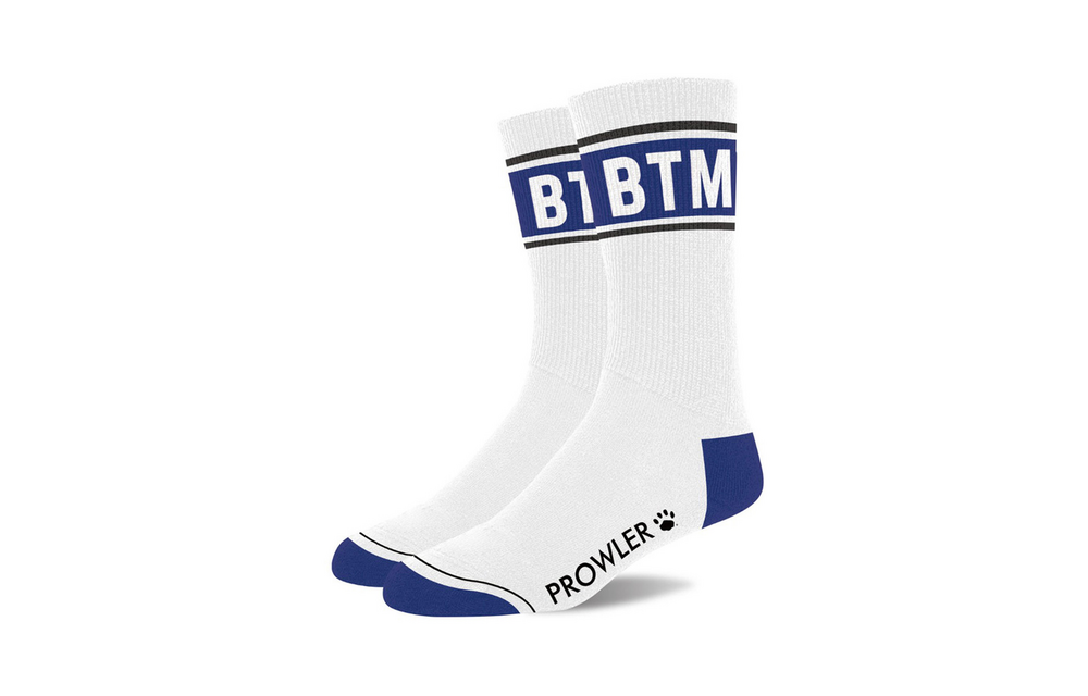 Btm Socks White/Blue - Comfort & Style | Prowler Cotton
