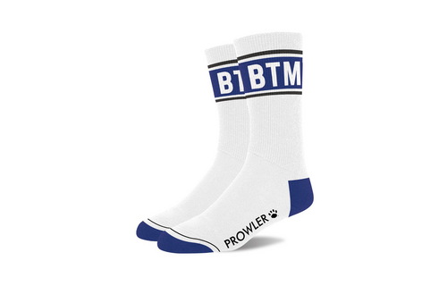 Btm Sokken Wit/Blauw - Comfort & Stijl | Prowler Katoen