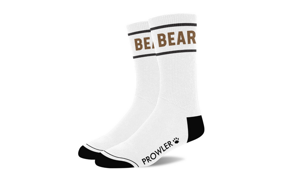 Stylische Bären-Socken Weiß/Braun | Komfort & einzigartiges Design