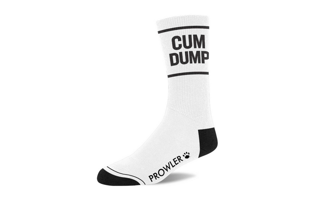 Cum Dump Socken Weiß/Schwarz | Stilvoll & bequem Prowler