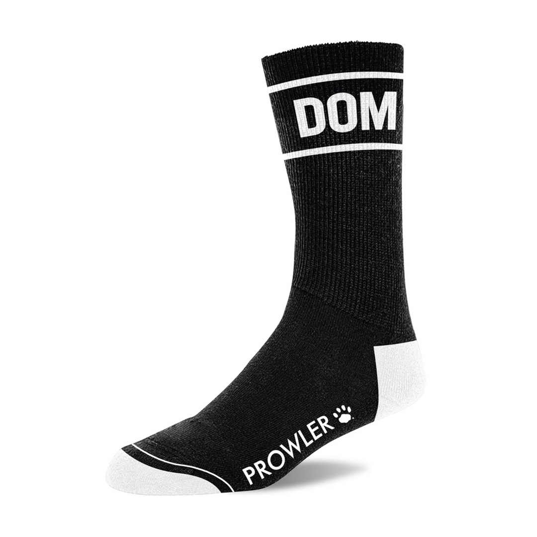Dom Socks Black/White | Cool & Comfortable Prowler Red