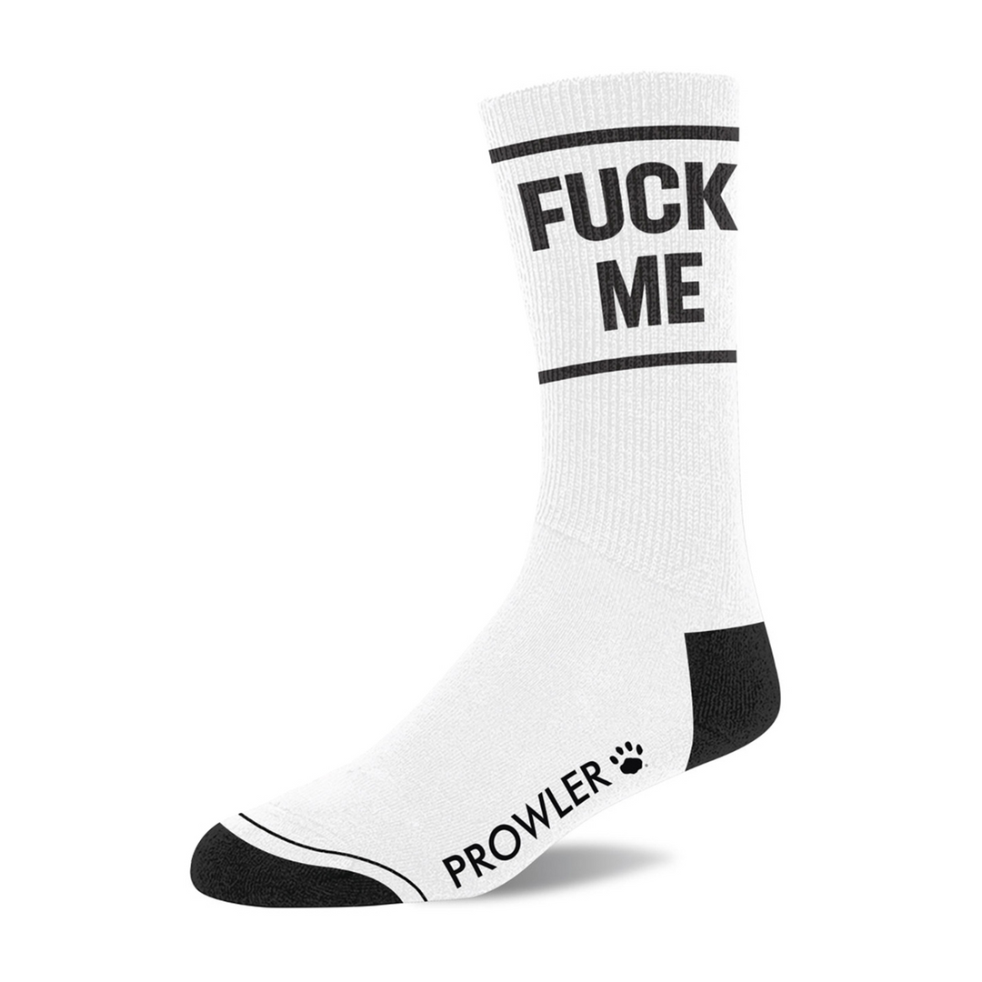 Fuck Me Sock Black and White | Naughty and Stylish from Prowler Red