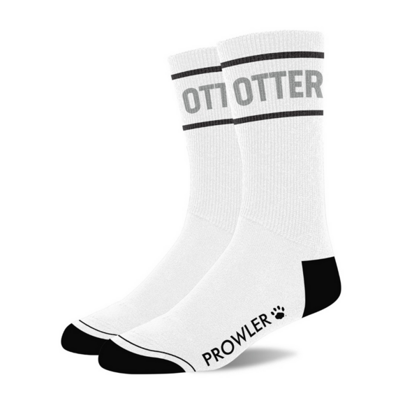 Otter Socken Weiß/Grau – Bequem & Verspielt von Prowler Red
