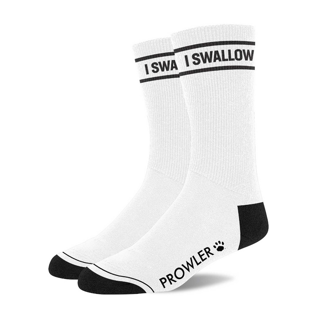 I Swallow Socks White/Black – Stylish, Bold Cotton Socks