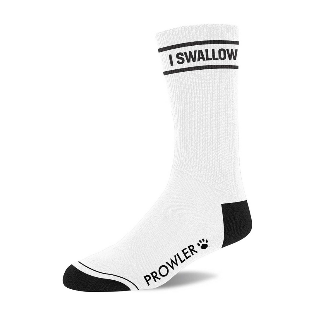 I Swallow Socken Weiß/Schwarz – Stilvolle, gewagte Baumwollsocken