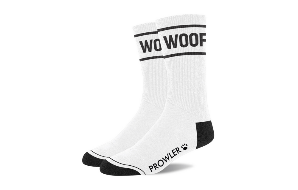 WOOF Socks White/Black | Stylish & Comfortable for Every Day