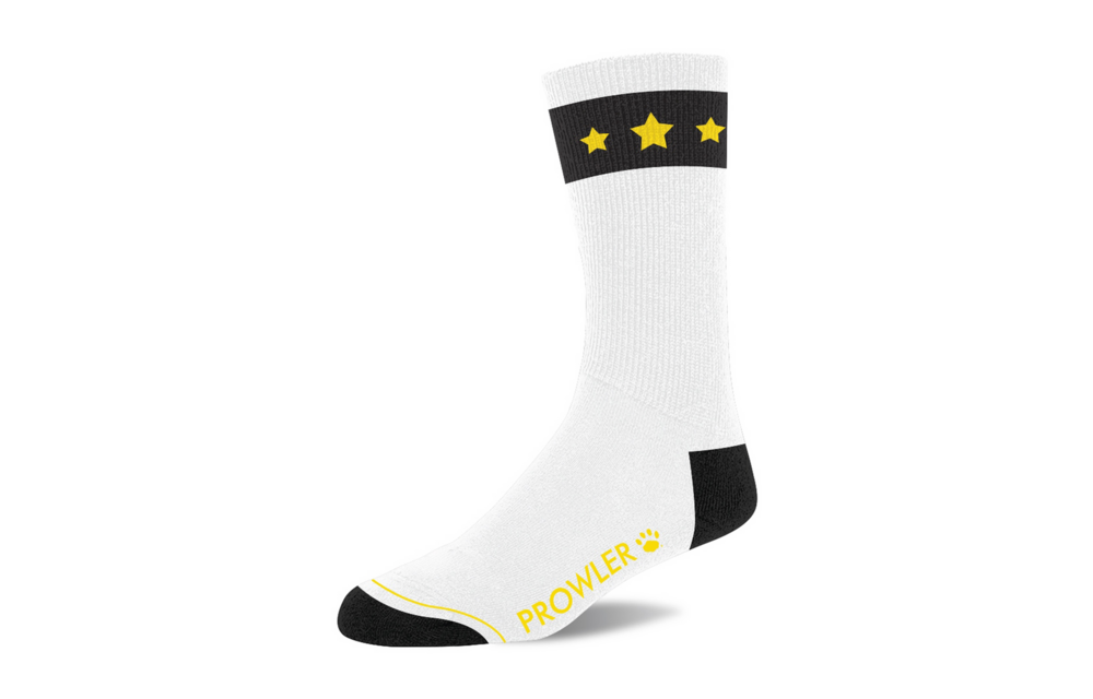 Gold Star Sokken - Wit/Zwart/Goud