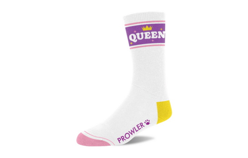Queen Sokken - Wit/Paarse