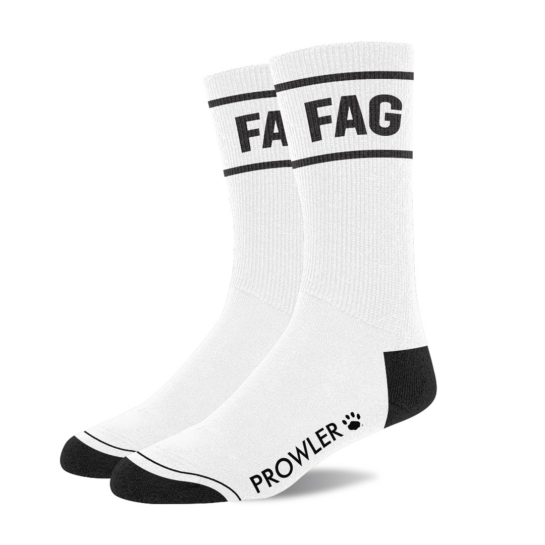 Fag Socks White/Black | Cool & Stylish Prowler Red