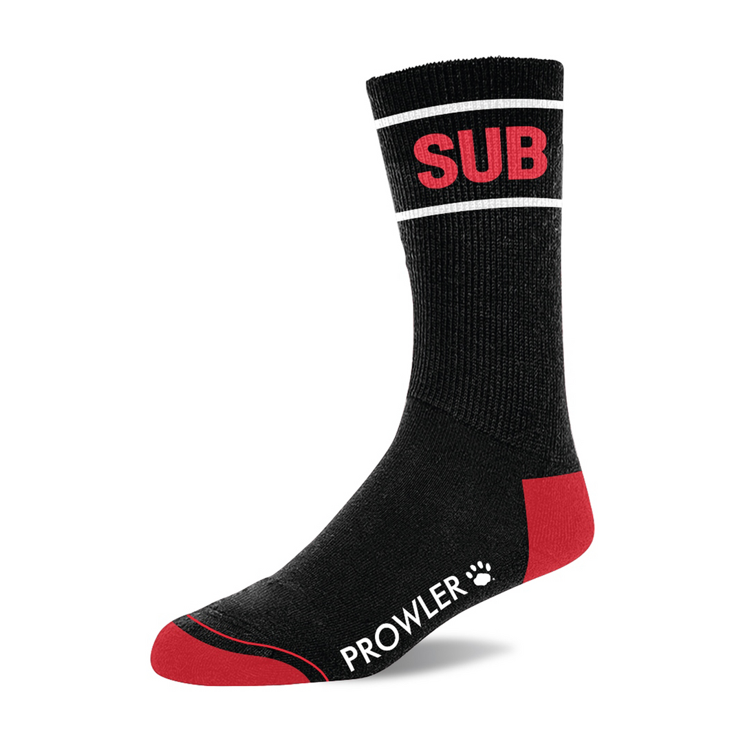 Sub Socks Black/Red | Stylish Prowler Red Cotton Socks