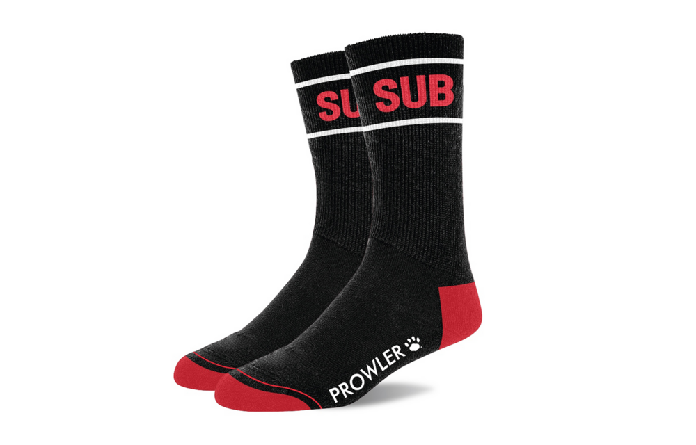 Sub Sokken Zwart/Rood | Stijlvolle Prowler Red Katoen Sokken