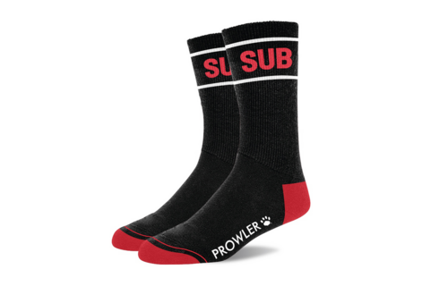 Sub Socken Schwarz/Rot | Stilvolle Prowler Red Baumwollsocken