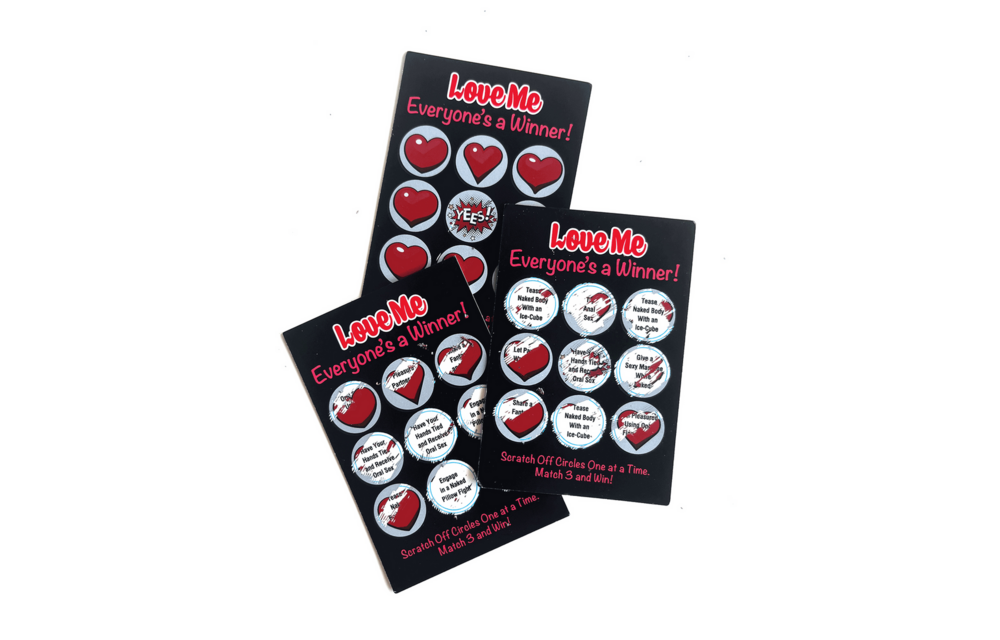 Love Me Lotto: 12 romantic scratch cards for your relationship