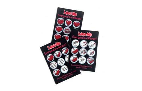 Love Me Lotto: 12 romantic scratch cards for your relationship