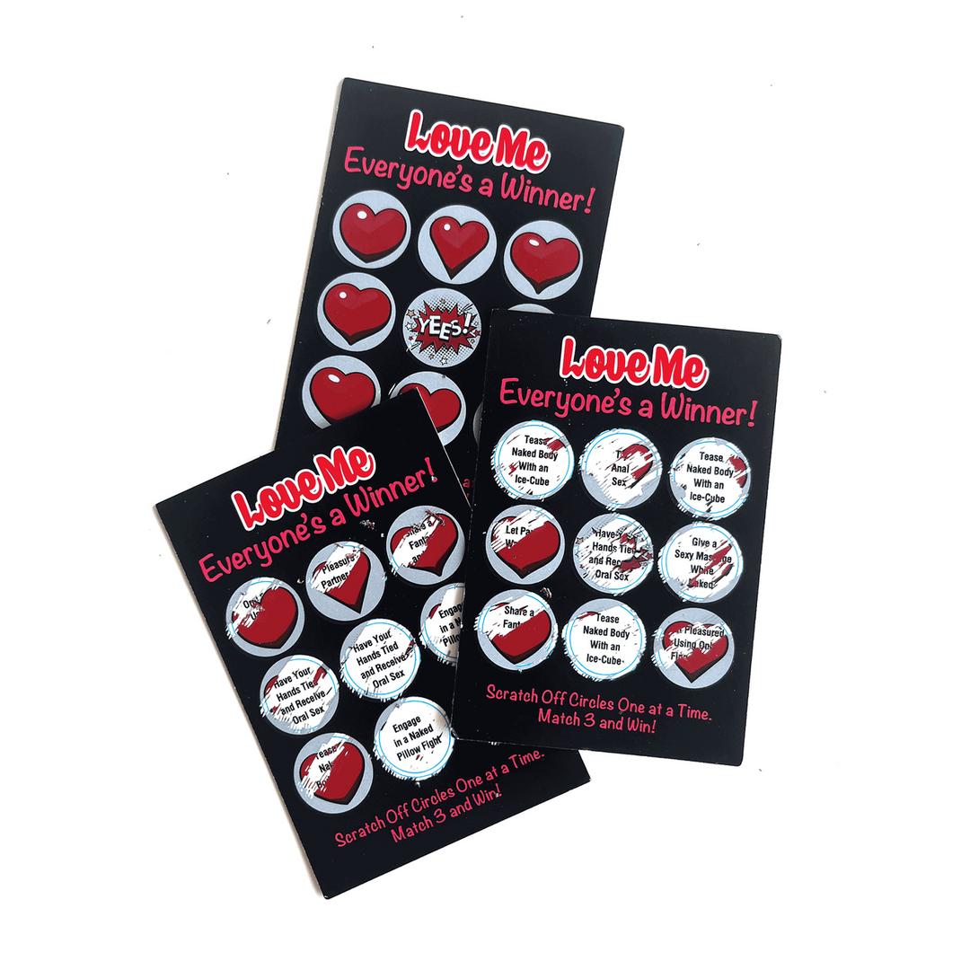 Love Me Lotto: 12 romantic scratch cards for your relationship