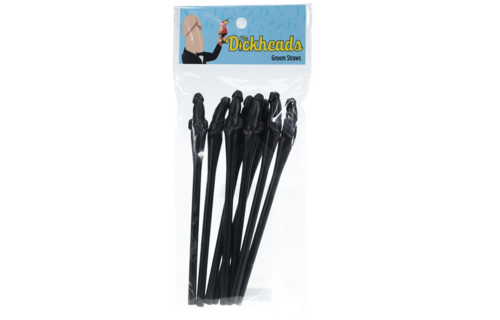 Groom Straws - Zwart