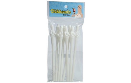 Bride Straws - White