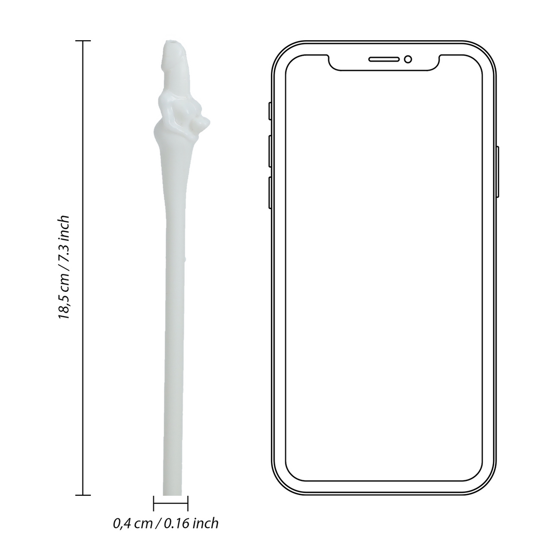 Koppels Rietjes Zwart Wit | Grappig & Feestelijk Accessoire