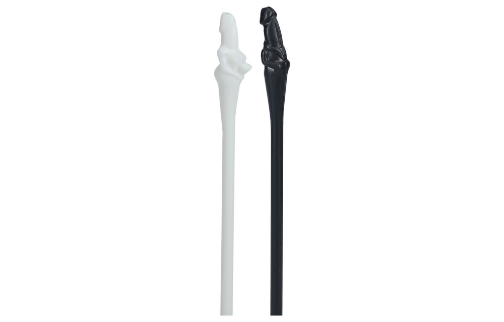 Couples Straws - Black and White