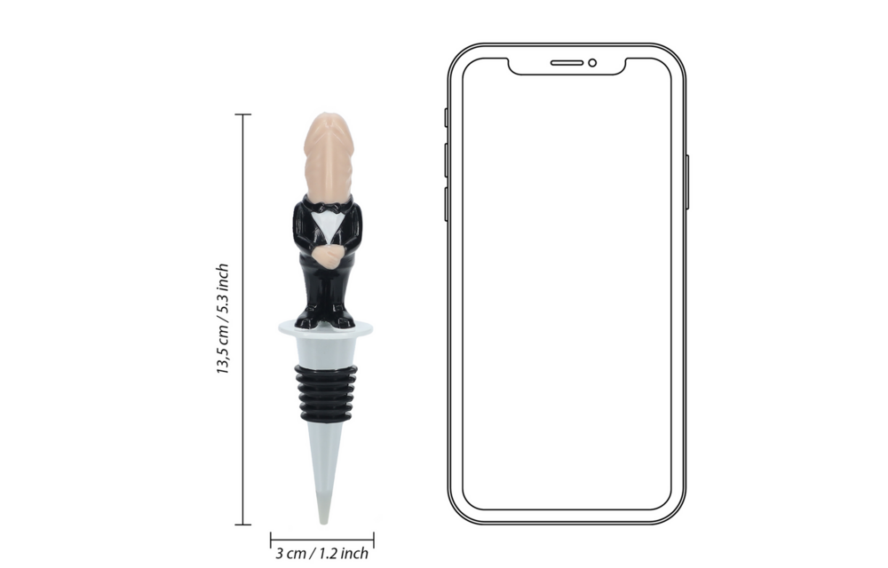 Bruidegom Flessenstopper – Stijlvol & Wijn Lang Vershouden