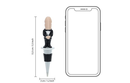 Groom Bottle Stopper – Stylish & Keeps Wine Fresh