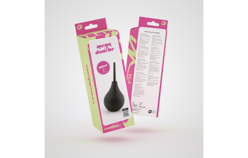 Mega-Dusche Anal-Dusche 160 ml schwarz – Praktisch & kompakt