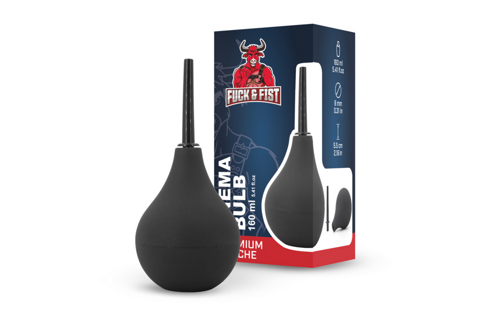 ✊Fuck & Fist Enema Bulb - Anal Pear - 160 ml - Black