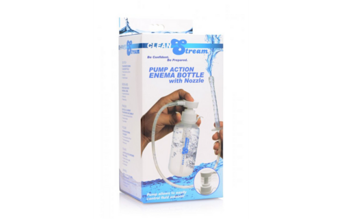 Pompactie Klysmafles Met Mondstuk - Comfortabel & Hygiënisch