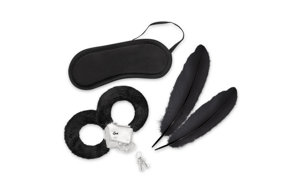 Lover's Dream Bondage Set Black | 4-Piece Beginner's Package
