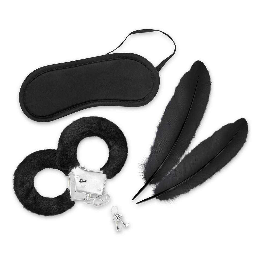 Lover's Dream Bondage Set Black | 4-Piece Beginner's Package