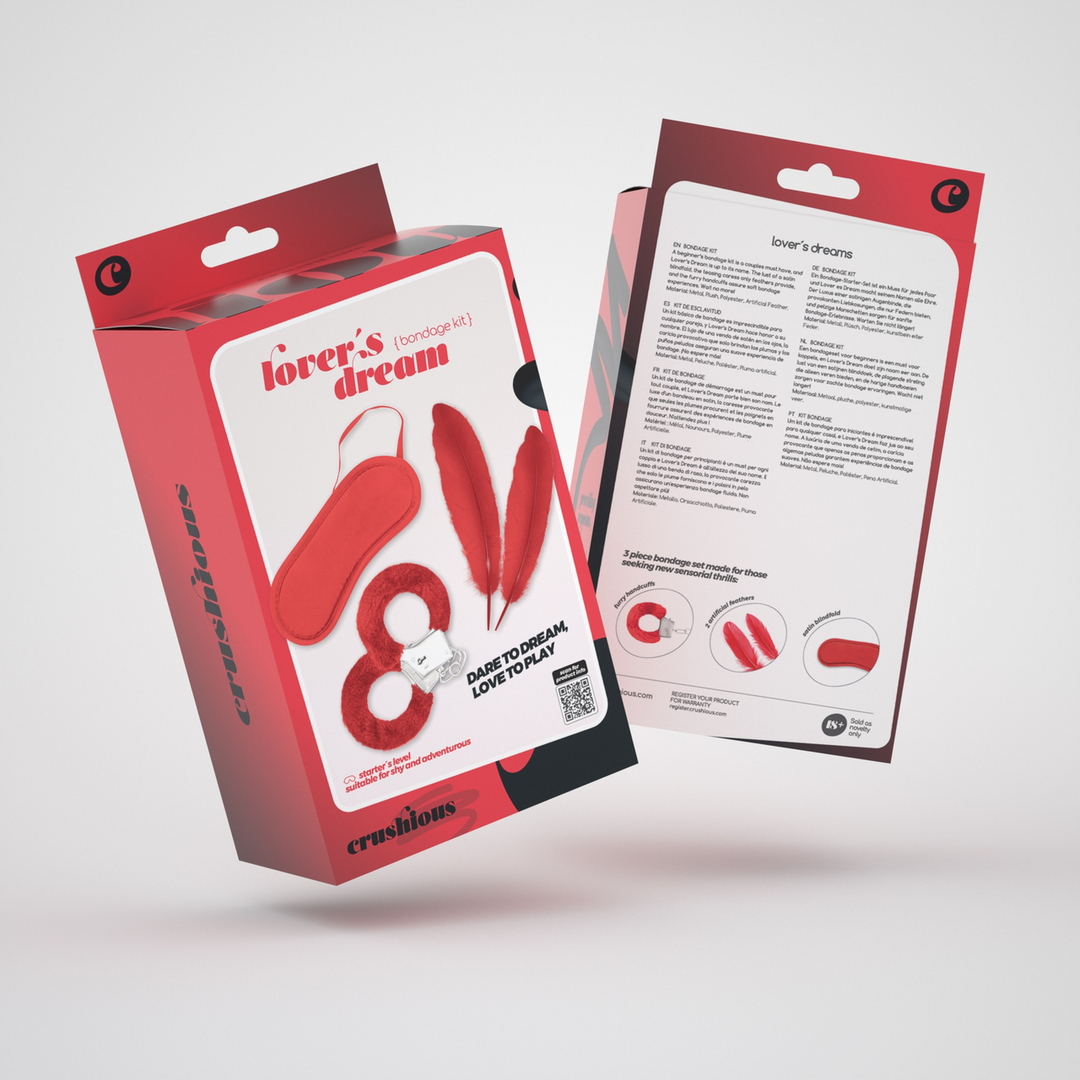 Lover'S Dream Rot: Weiches 4-teiliges Bondage-Set für Anfänger