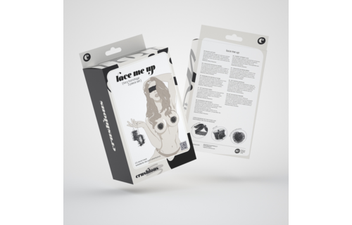 Lace Me Up Bondage-Set Schwarz – Romantisches & verspieltes Set aus Spitze