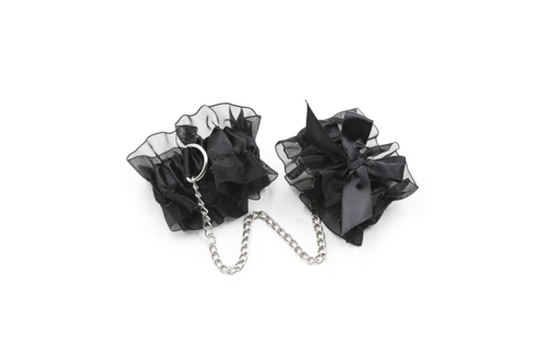 Lace Me Up Bondage Set Black - Romantic & Kinky Lace Set